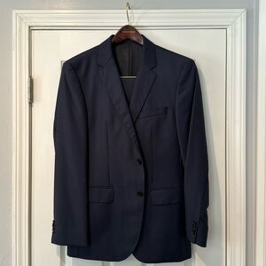 Boss Super 100 Navy Suit
